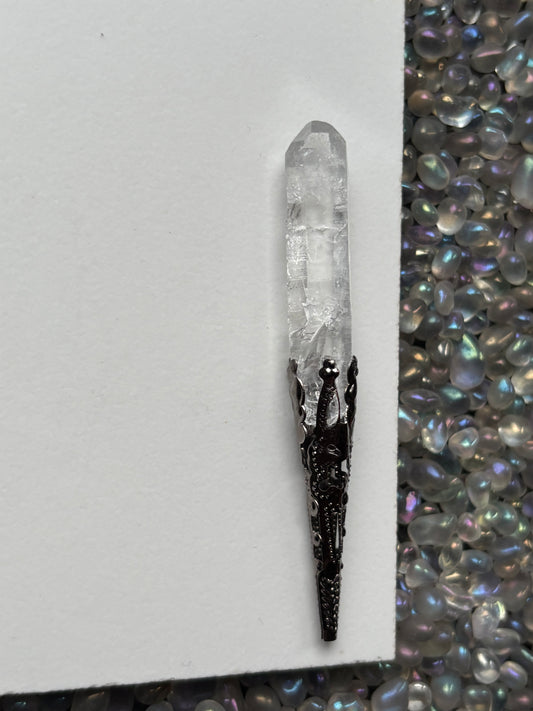 Lemurian Quartz Crystal Gemstone Gothic Mini Wand (3)
