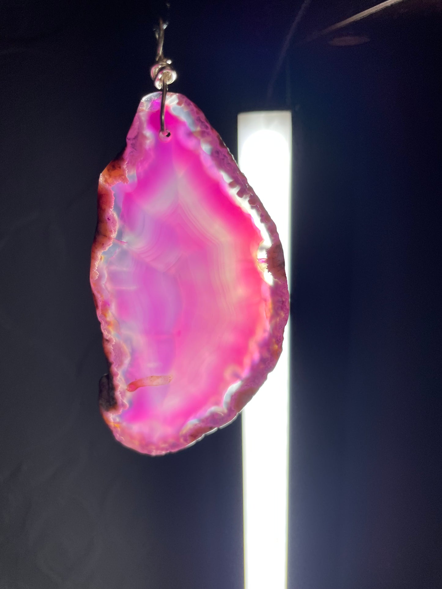 Agate Crystal Gemstone Slice Wall Tree Hanging (2)