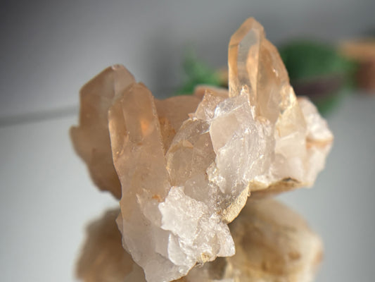 Tangerine Quartz Gemstone Crystal Specimen (2)