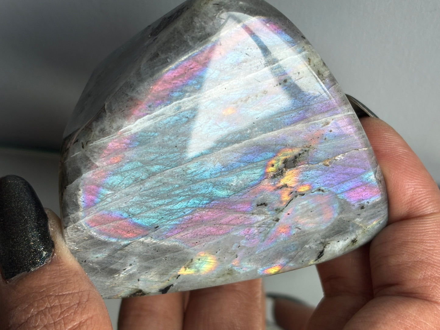 Labradorite Crystal Gemstone Cut Base Freeform (S)