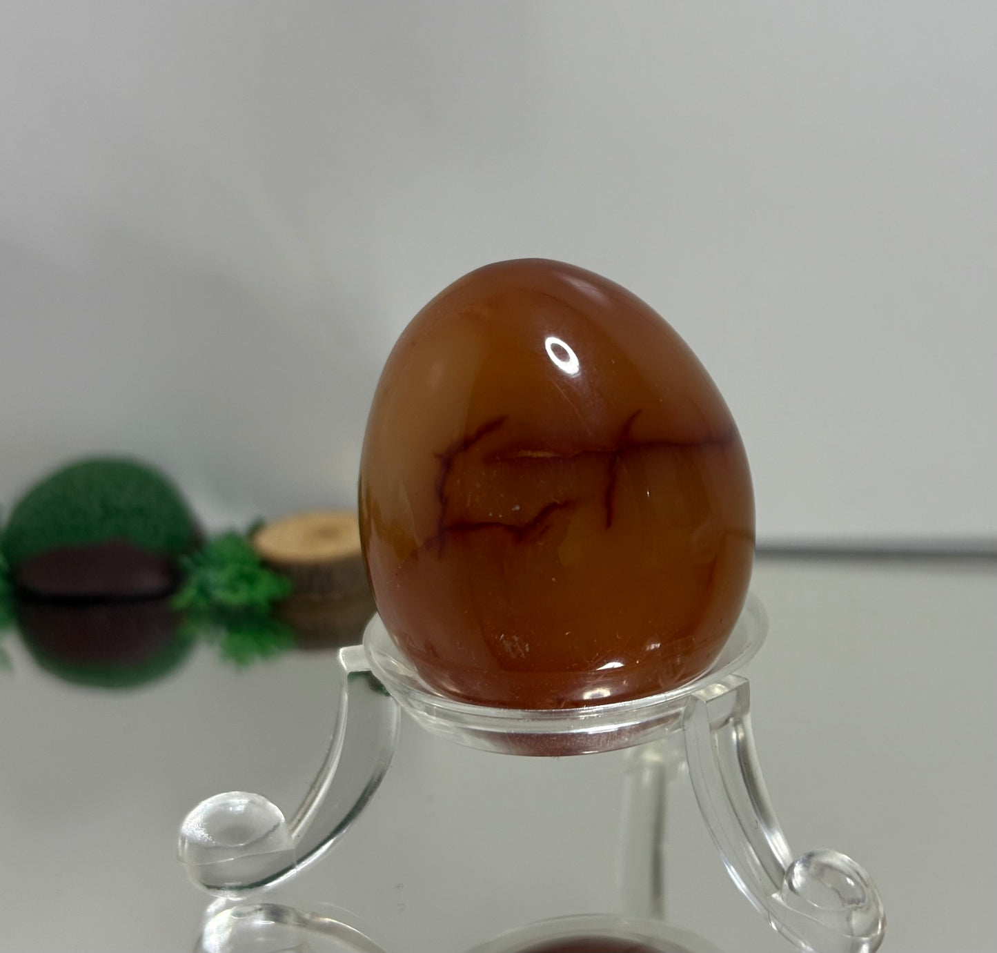 Carnelian Druzy Crystal Gemstone Egg Carving (3)