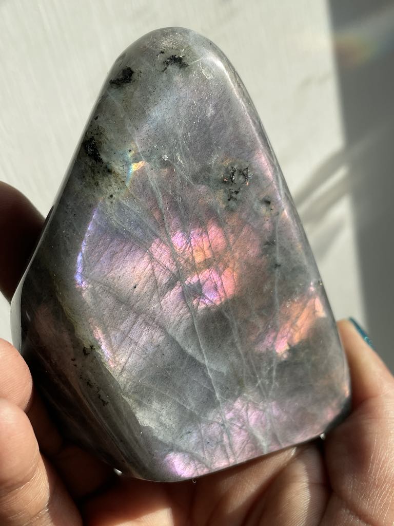 Labradorite Crystal Gemstone Cut Base Freeform (M)