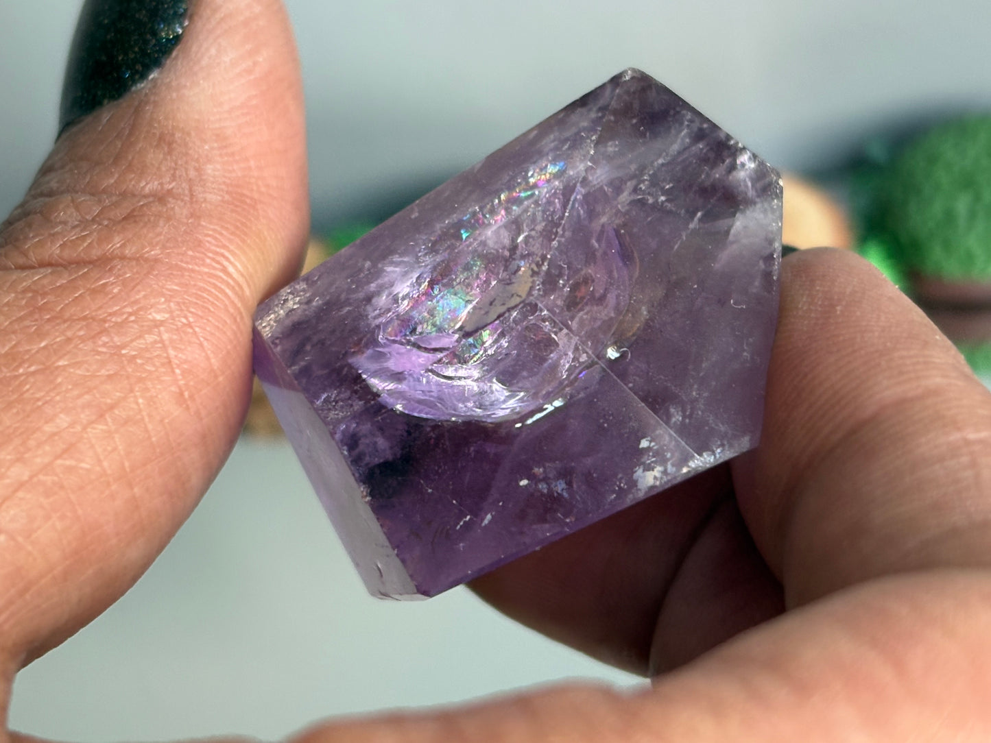 Ametrine Faceted Mini Freeform Crystal Gemstone (4)