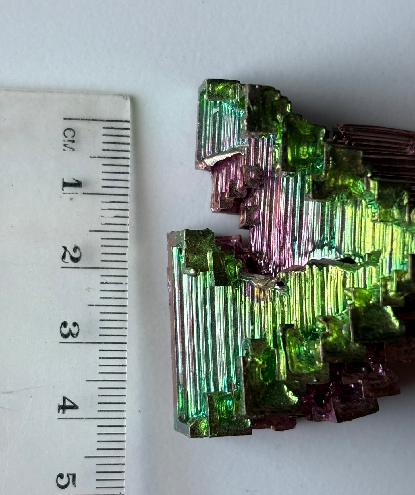Watermelon Bismuth Specimen Crystal Metal Art - Large