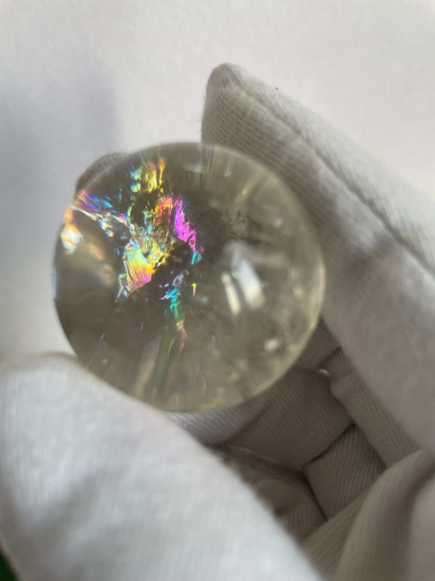 Rainbow Light Smoky Quartz Sphere Gemstone Crystal - M