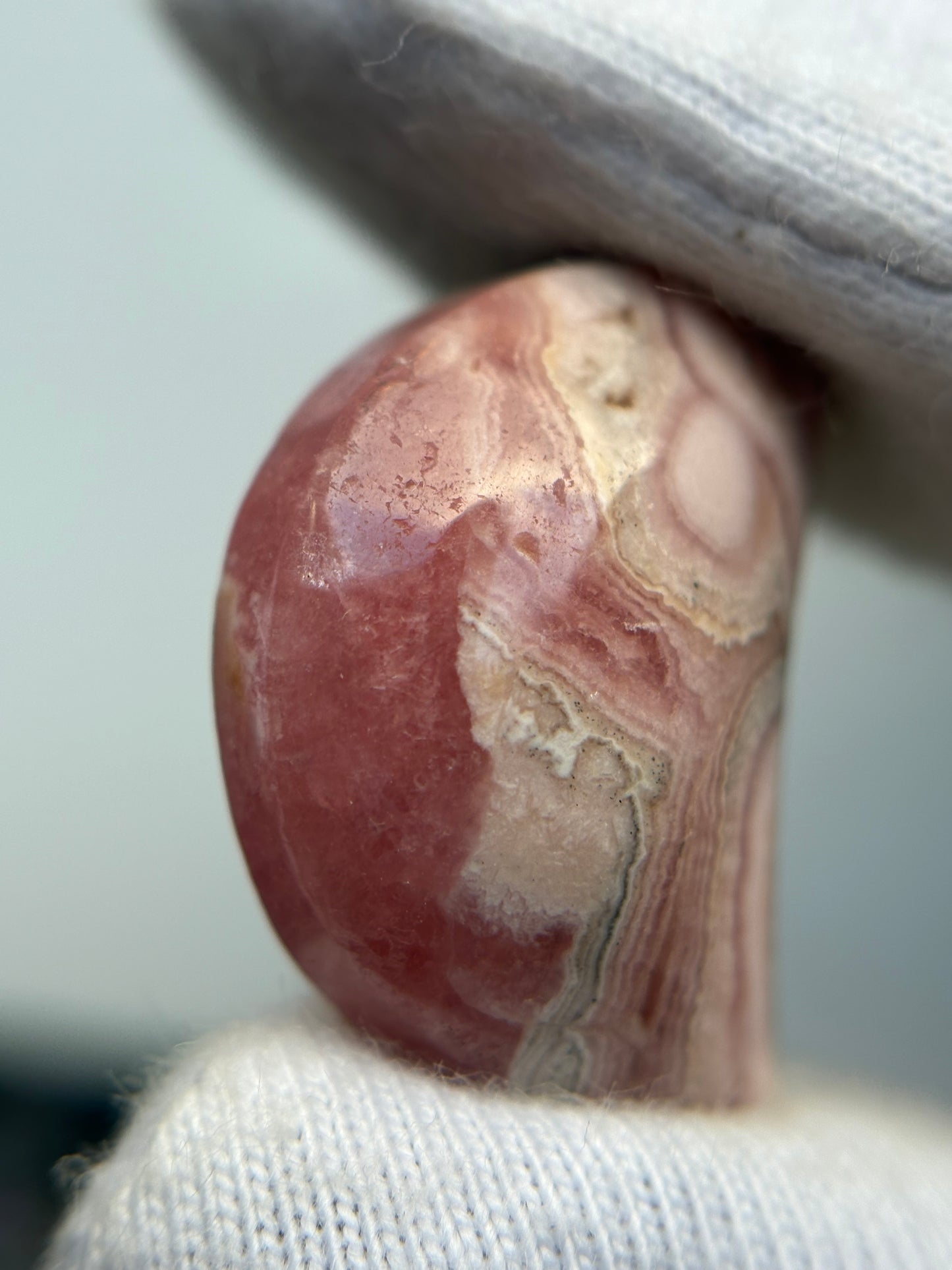 Rhodochrosite Crystal Gemstone Mini Crescent Moon Carving (2)