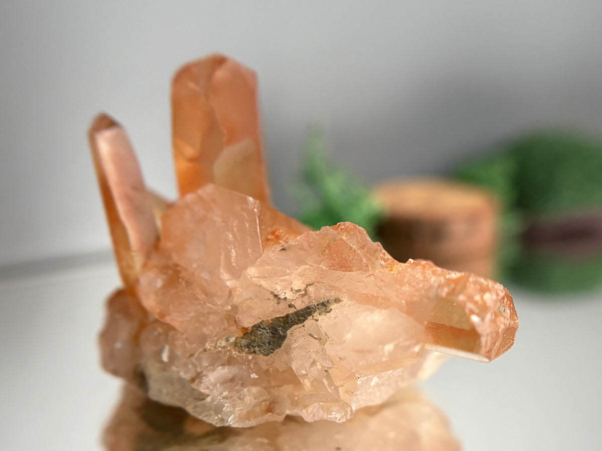 Tangerine Quartz Gemstone Crystal Specimen (1)
