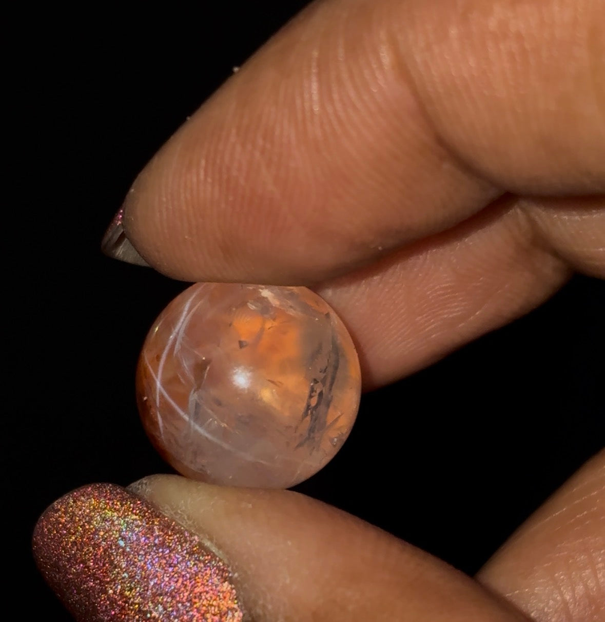Star Fire Quartz Crystal Gemstone Sphere - Mini (3)