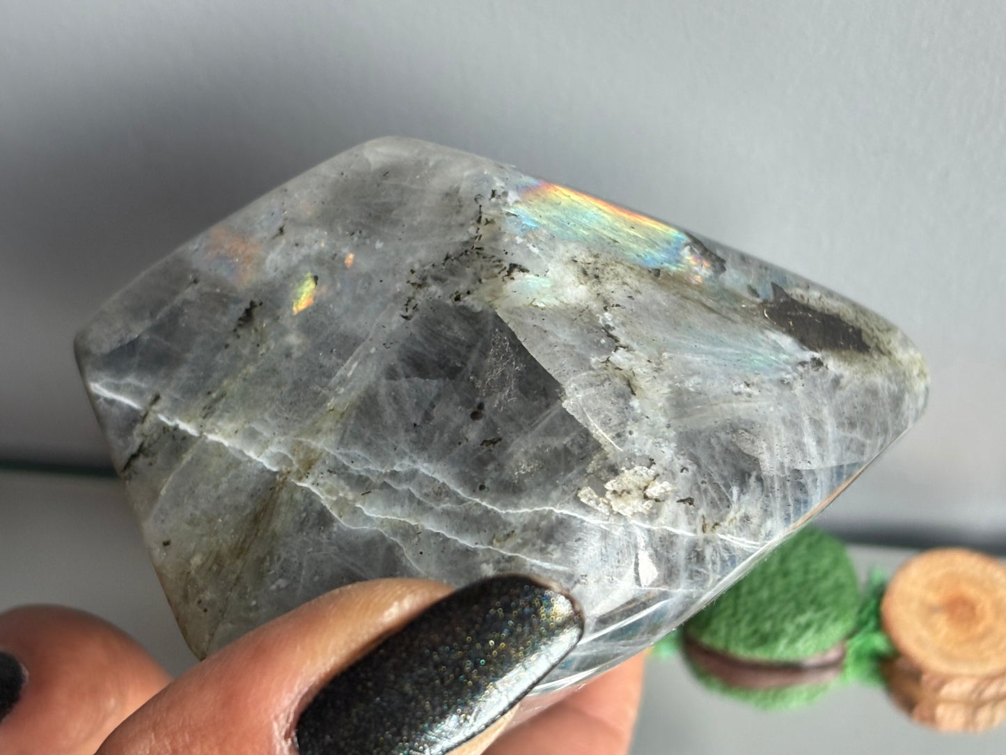 Labradorite Crystal Gemstone Cut Base Freeform (S)