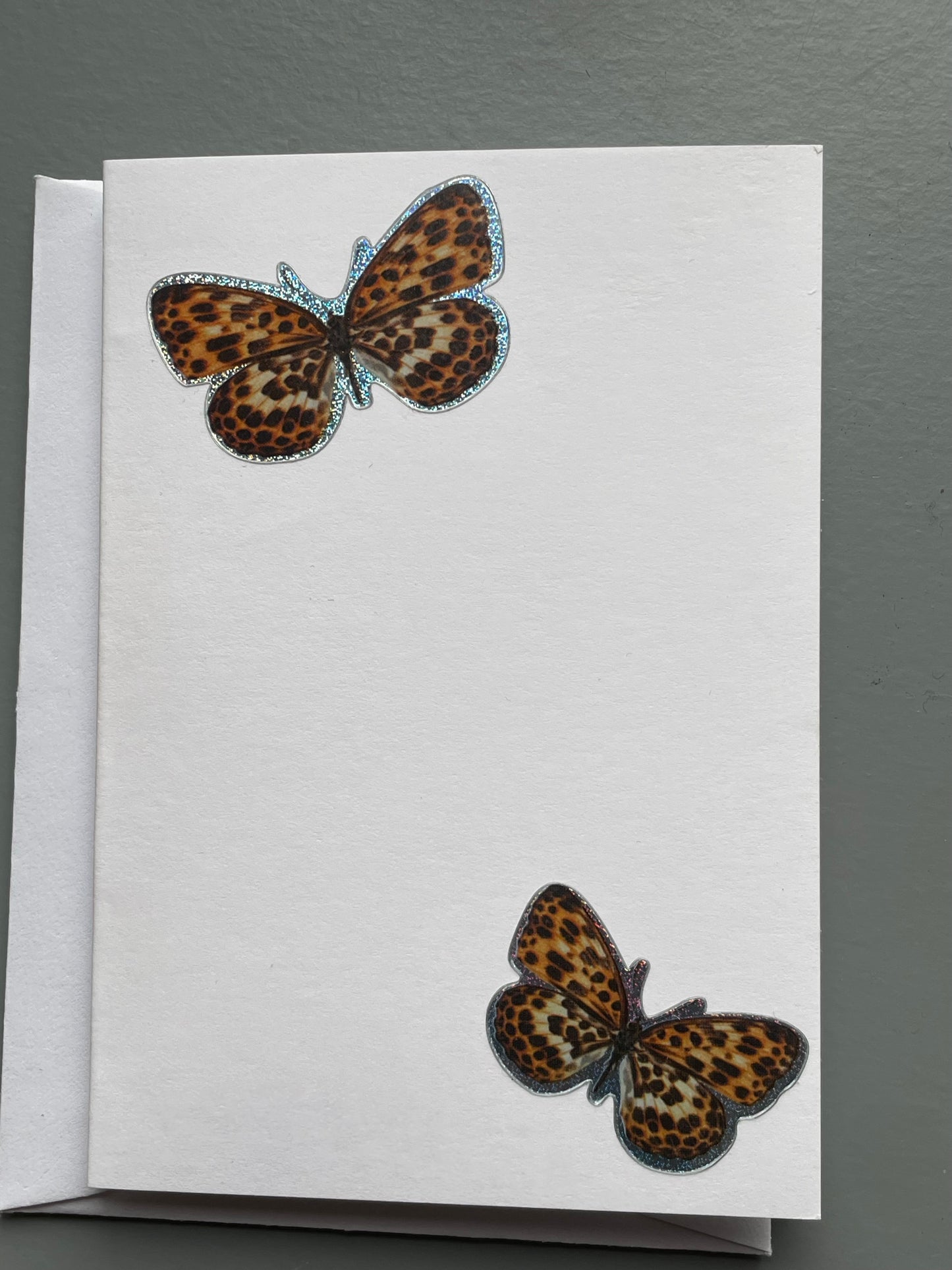 Summer Solstice Butterfly Card & Gemstone Crystal Tumbled Stone Gift Set