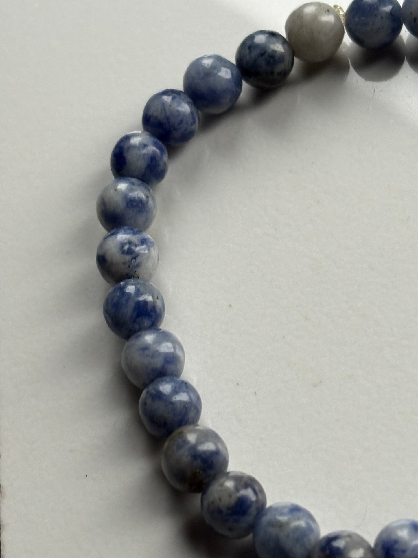 Sodalite Crystal Gemstone Stretch Bracelet
