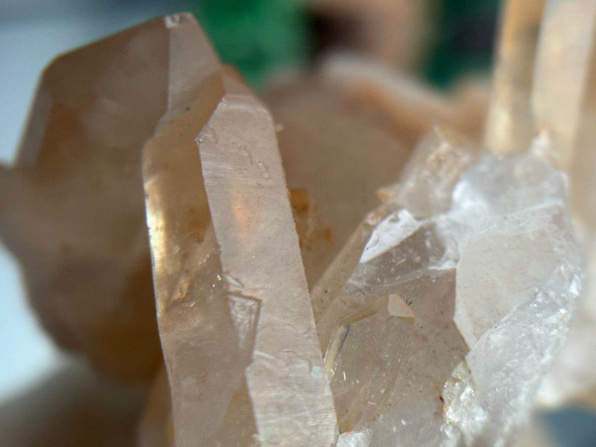 Tangerine Quartz Gemstone Crystal Specimen (2)