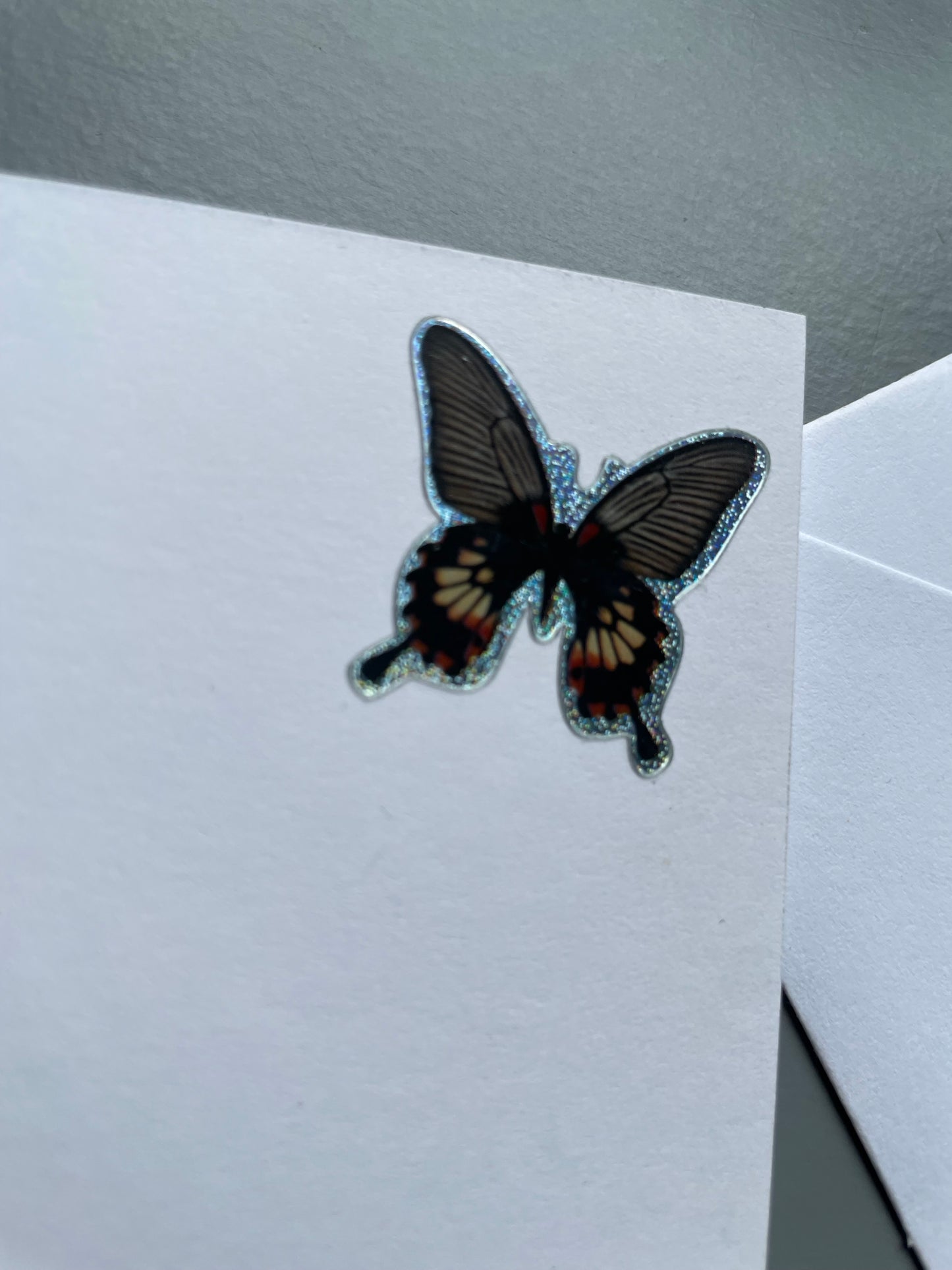 Butterfly Card & Gemstone Crystal Tumbled Stone Gift Set (2)