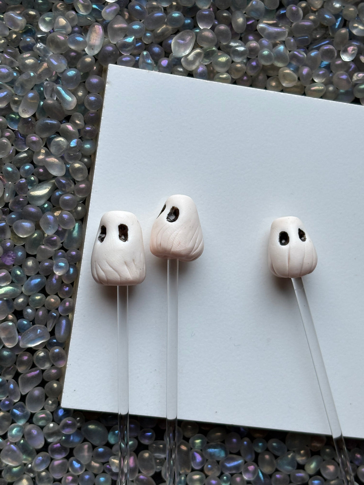Ghostie Clay Art Plant Pot Buddy