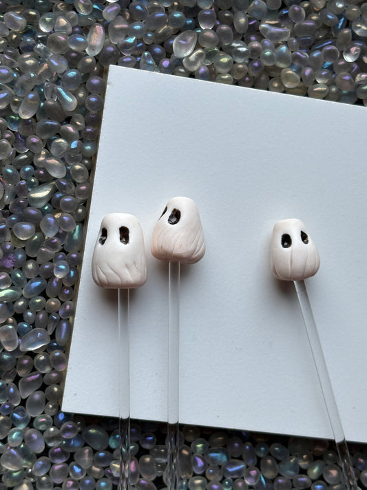 Ghostie Clay Art Plant Pot Buddy