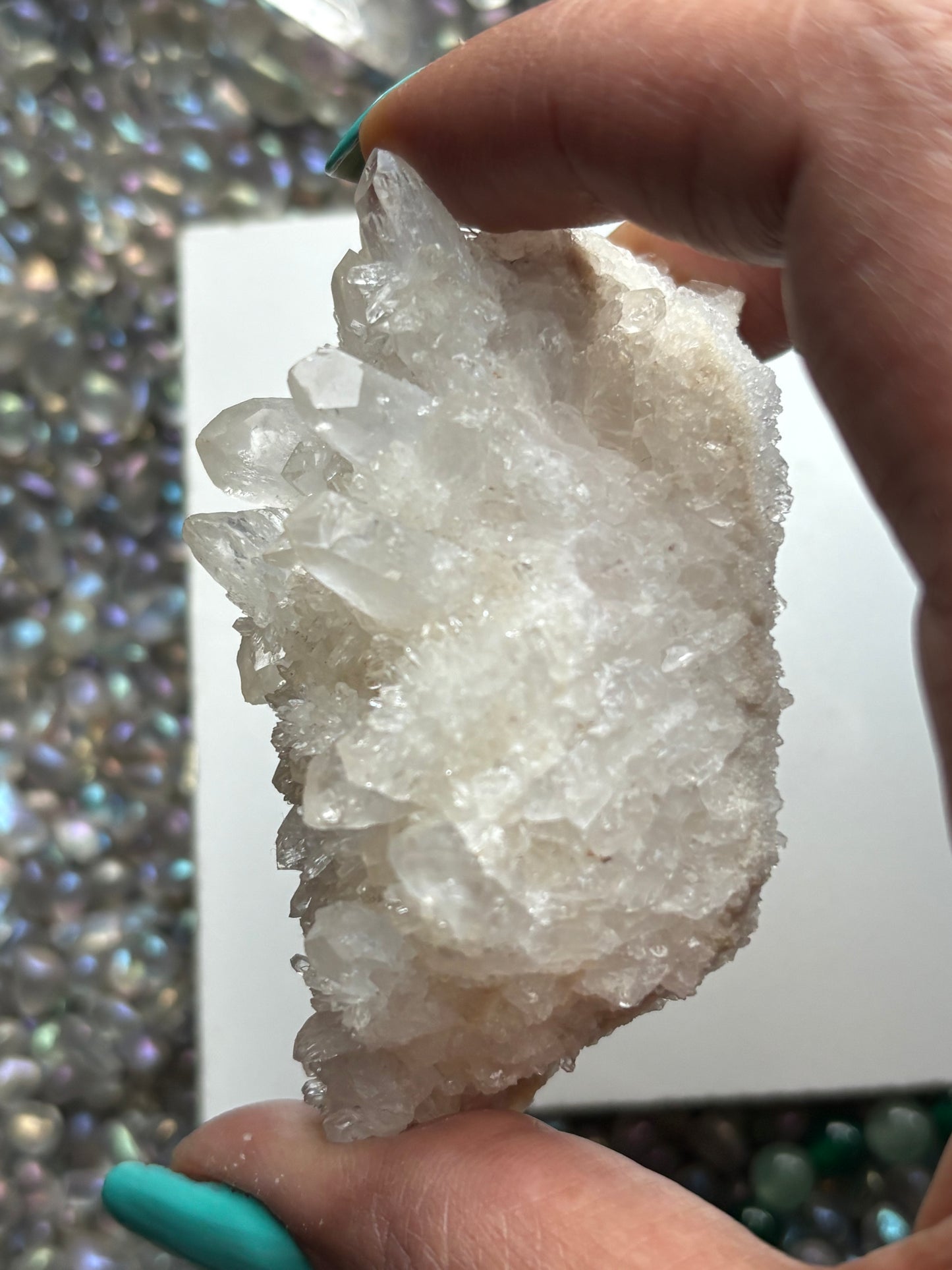 Himalayan Clear Quartz Gemstone Crystal Rough Cluster Specimen (A)