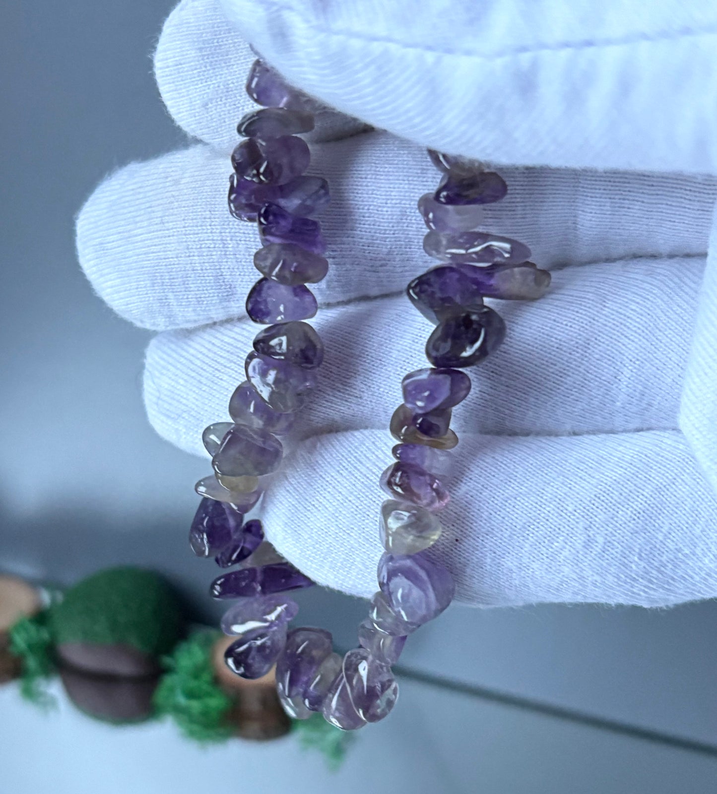 Amethyst Crystal Gemstone Troll Gift Set