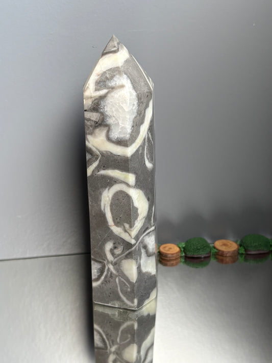 Thousand Eye Jasper Crystal Gemstone Tower Point - L2