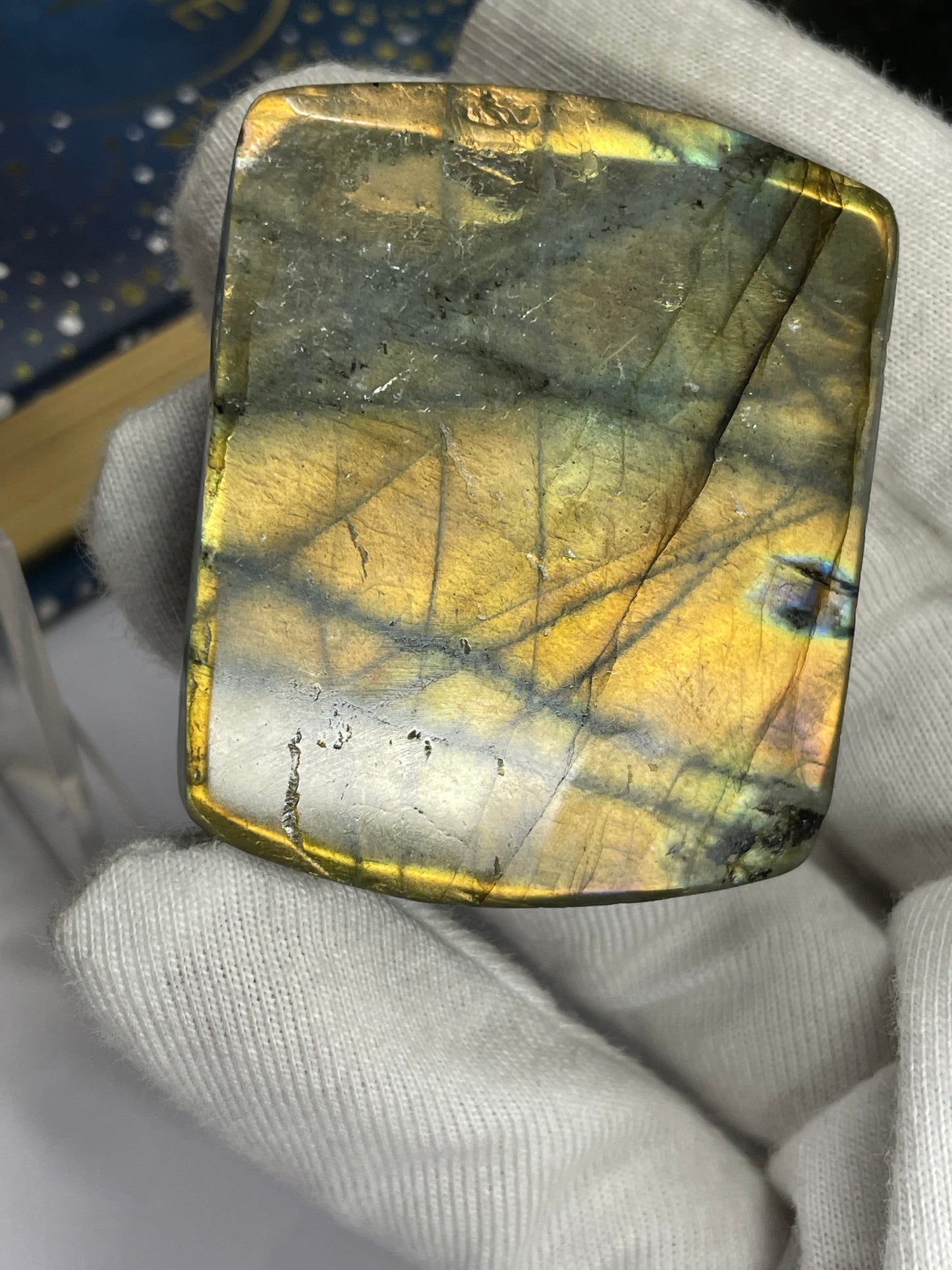 Labradorite Crystal Gemstone Flat Dragon Carving (1)
