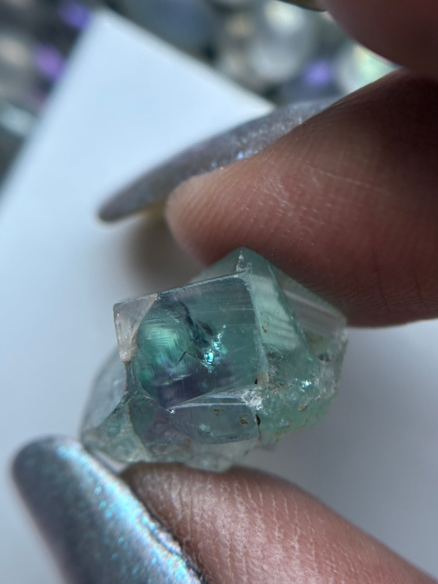 Fluorite UK Micro Rough Specimen Crystal Gemstone (3)