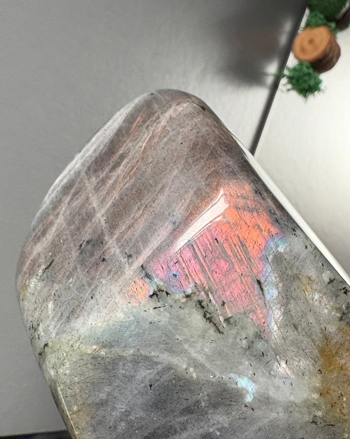 Labradorite Crystal Gemstone Cut Base Freeform (L)