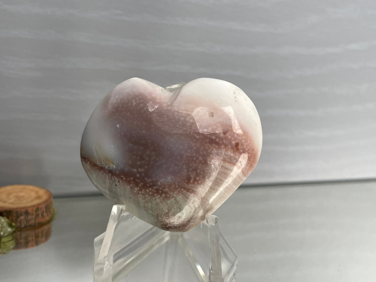 Shiva Eye Shell Crystal Gemstone Puffy Heart Carving