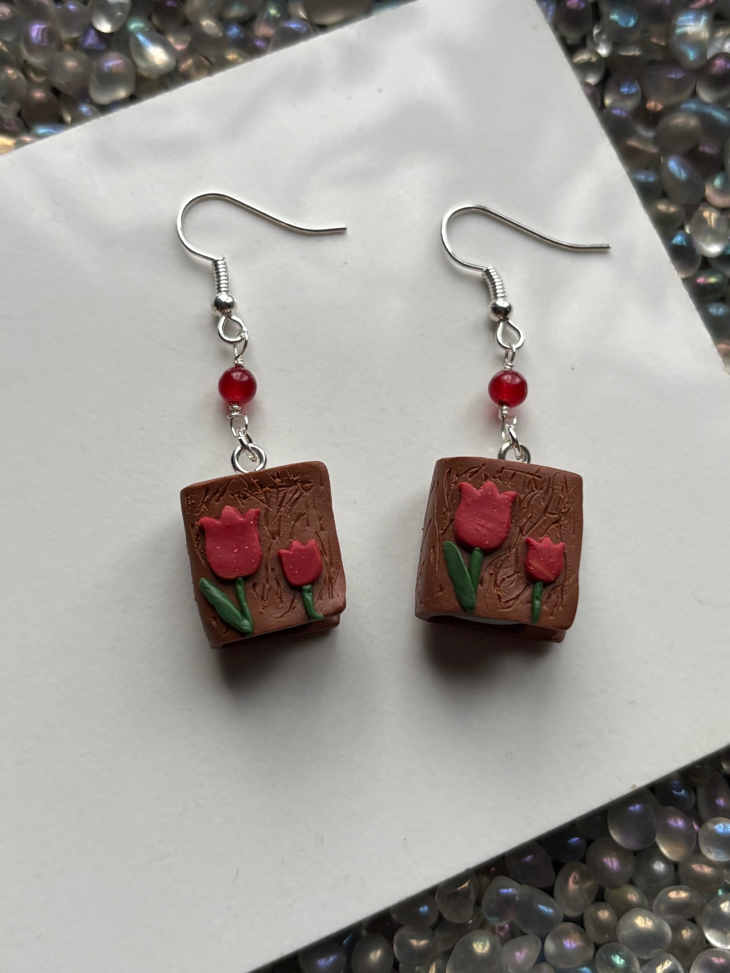 The Eloise Quartz Crystal Gemstone Silver Earrings