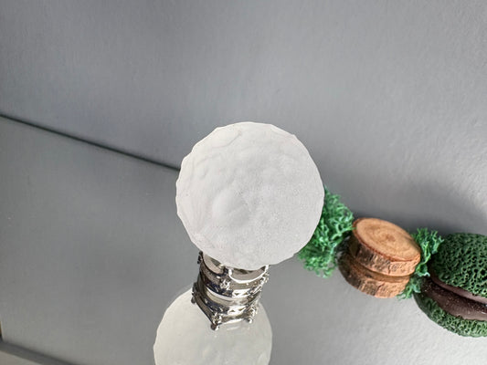 Quartz Crystal Gemstone Mini Full Moon Carving