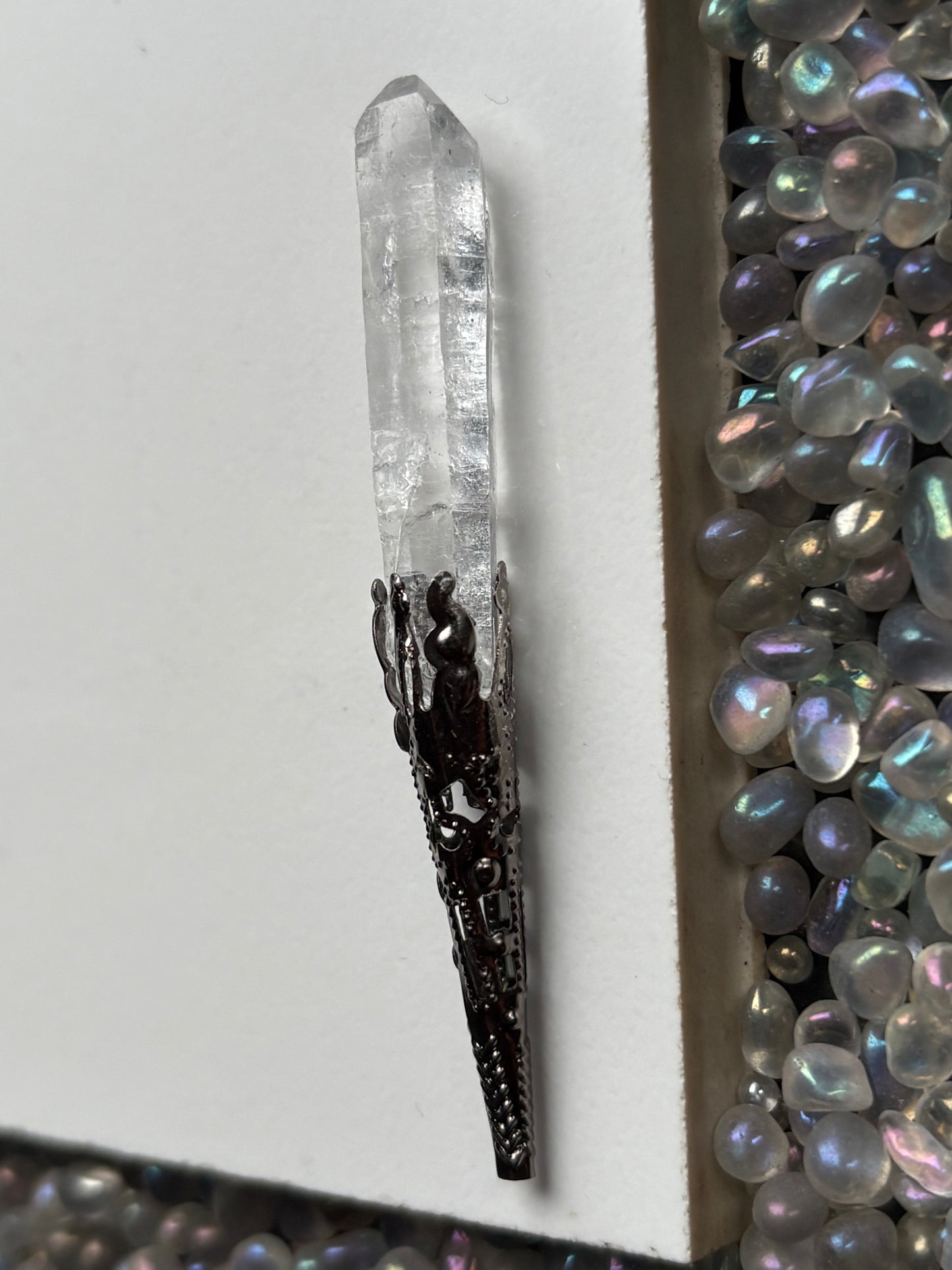 Lemurian Quartz Crystal Gemstone Gothic Mini Wand (3)