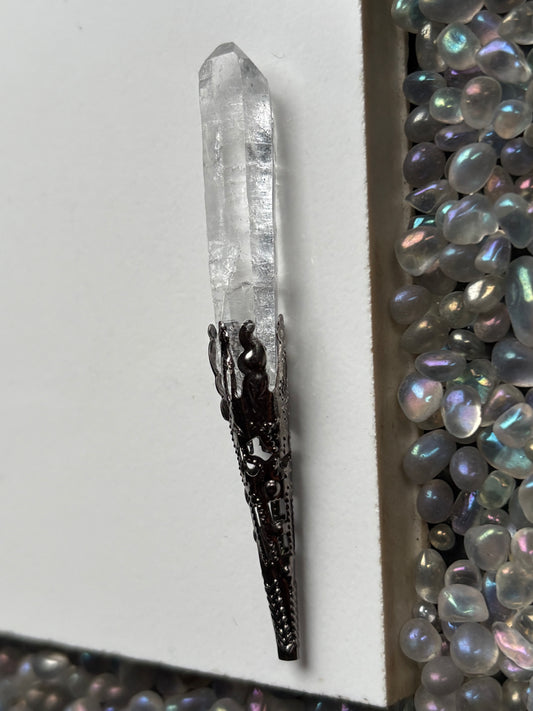 Lemurian Quartz Crystal Gemstone Gothic Mini Wand (3)