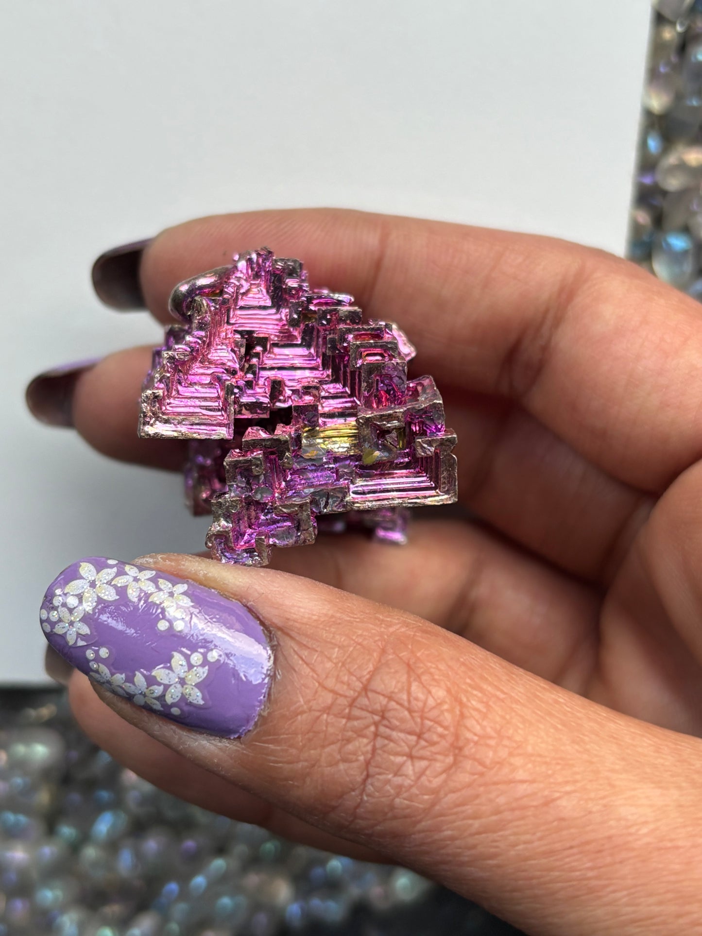 Pink Bismuth Crystal Specimen - P2