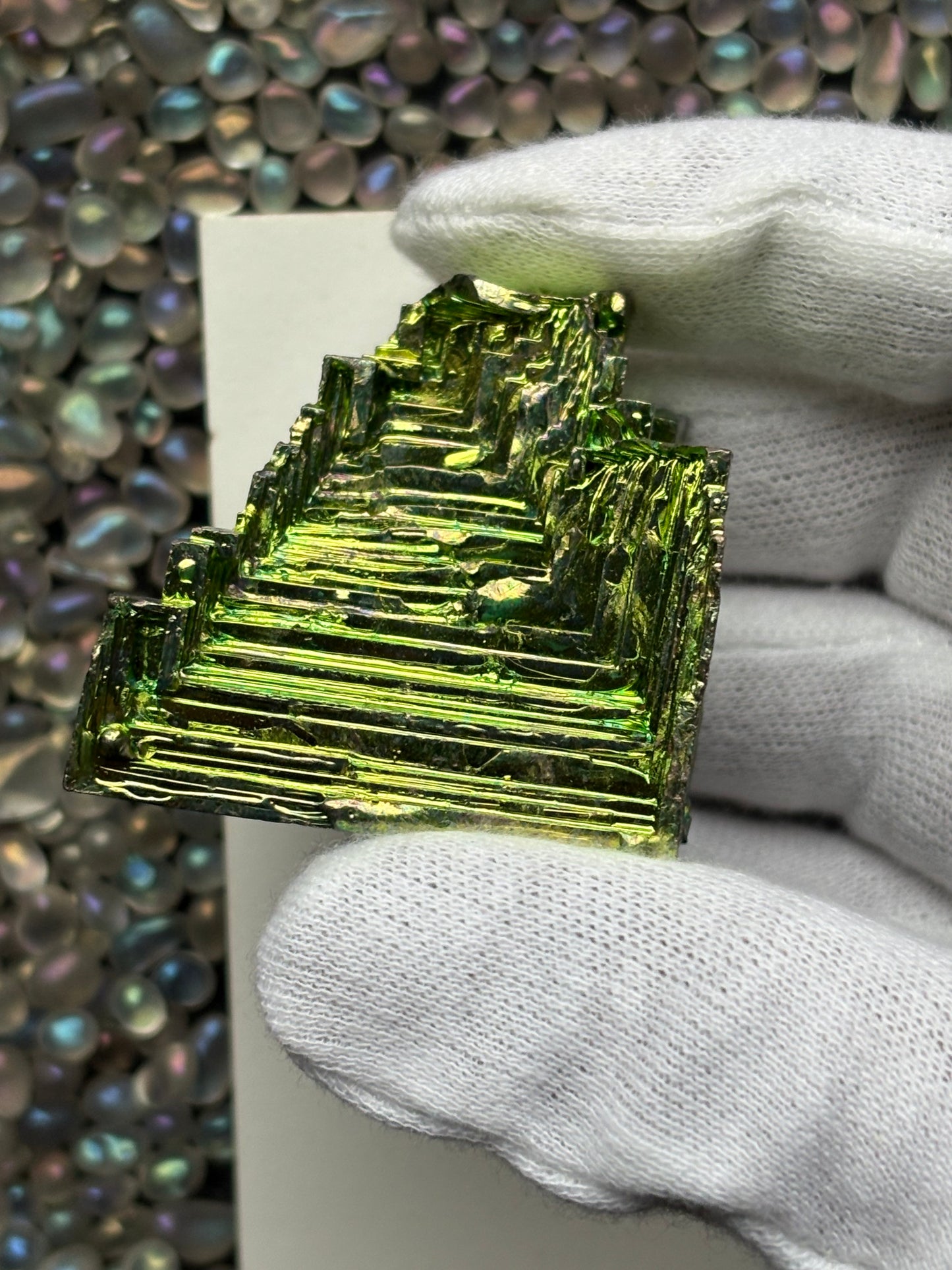 Green Bismuth Crystal Specimen - L1