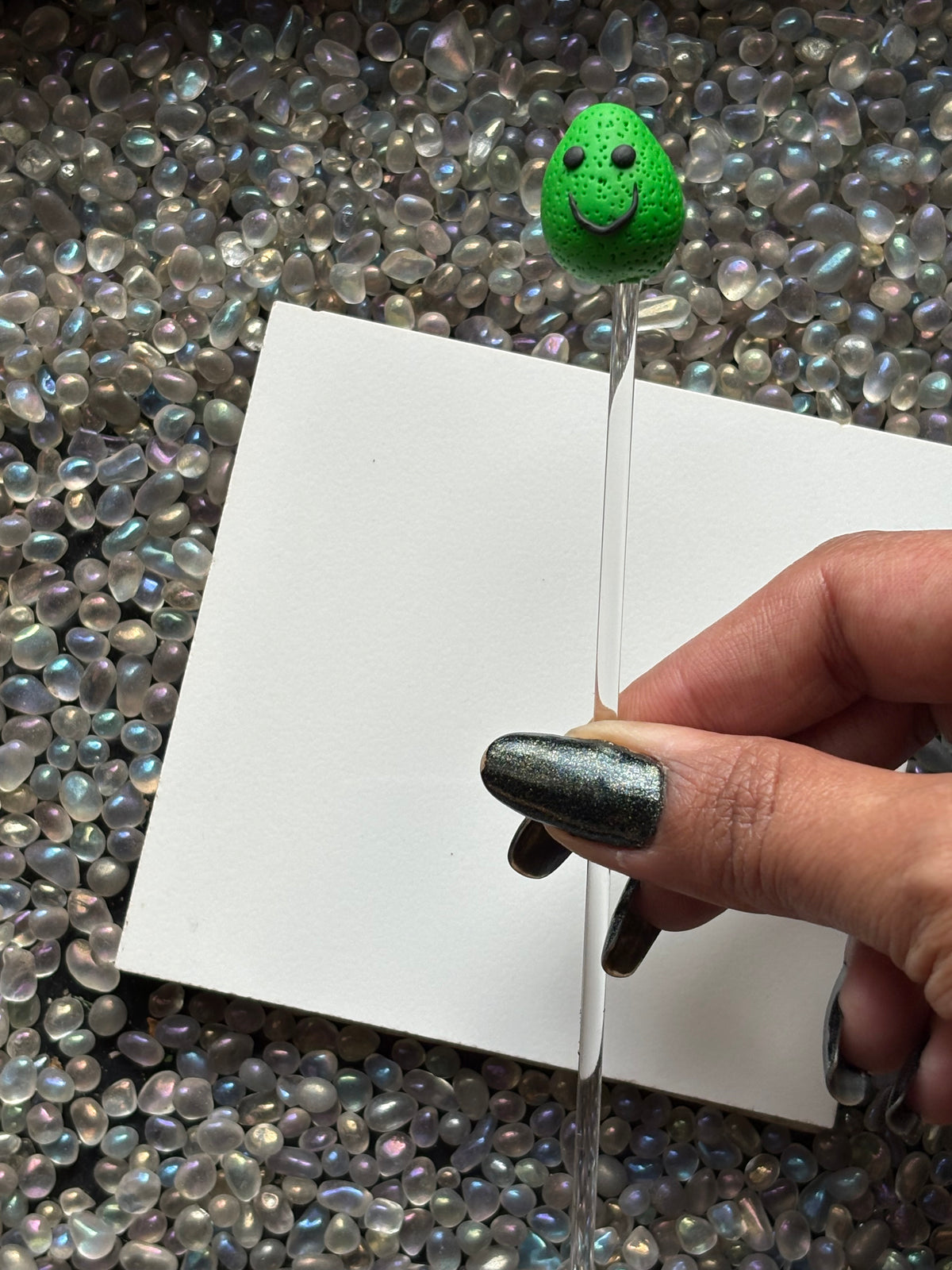 Larry The Lime Clay Art Plant Pot Buddy
