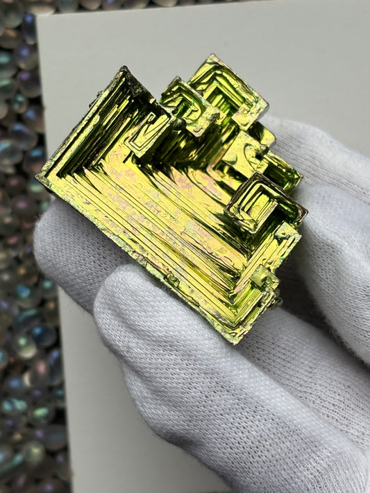 Green Bismuth Crystal Specimen - L1