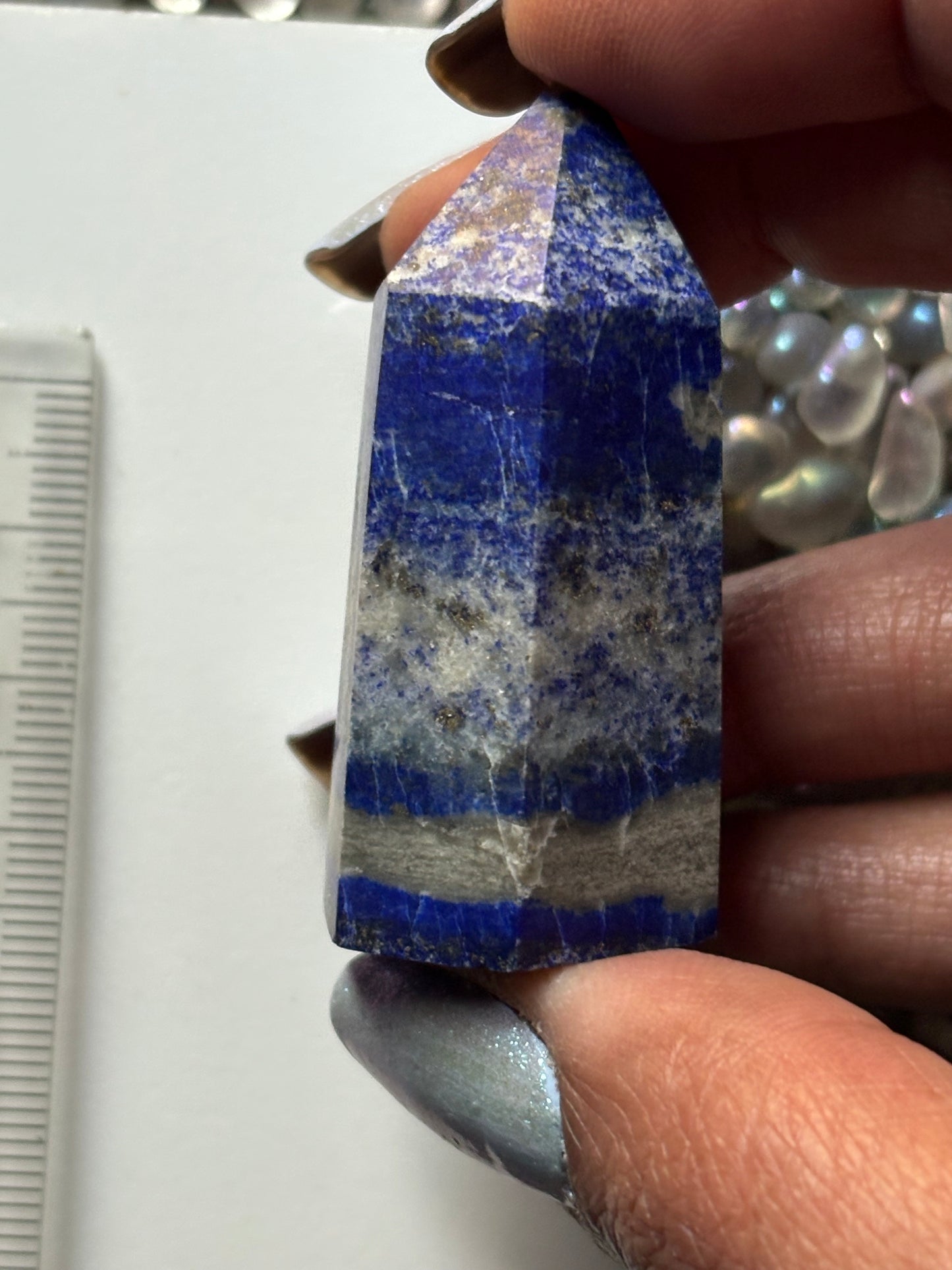 Lapis Lazuli Gemstone Crystal Tower Point (1)