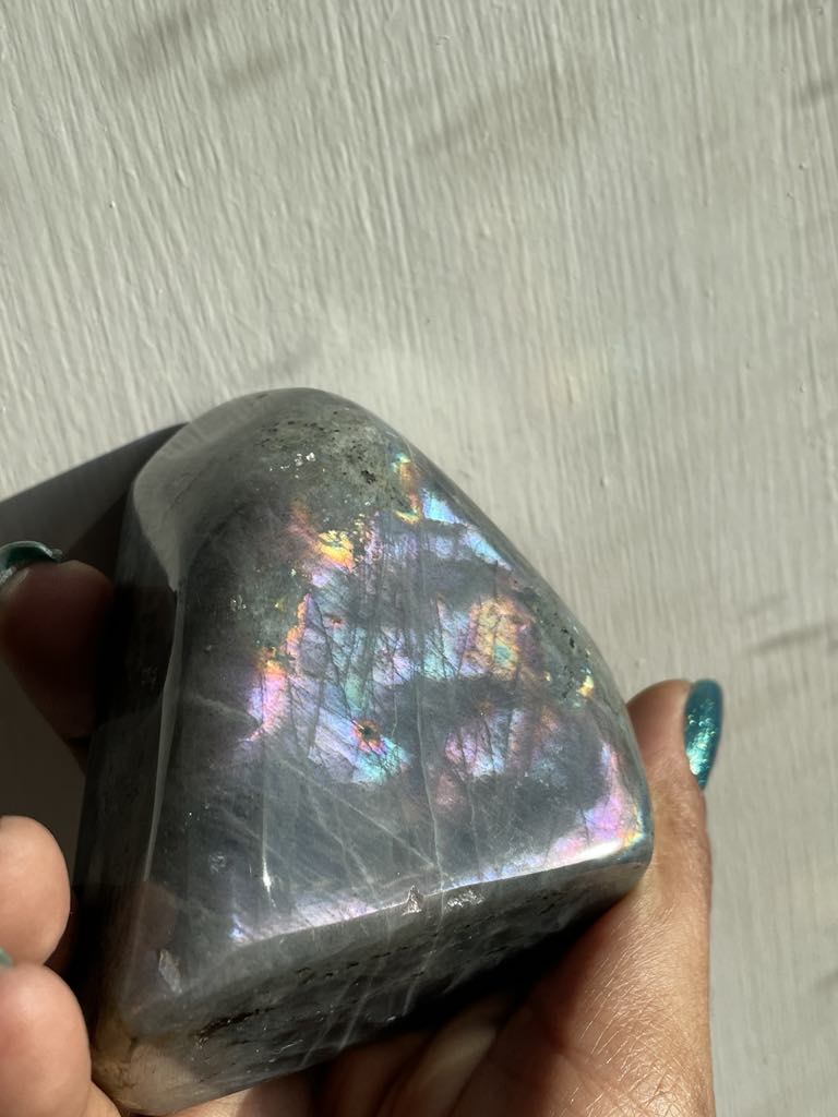 Labradorite Crystal Gemstone Cut Base Freeform (M)