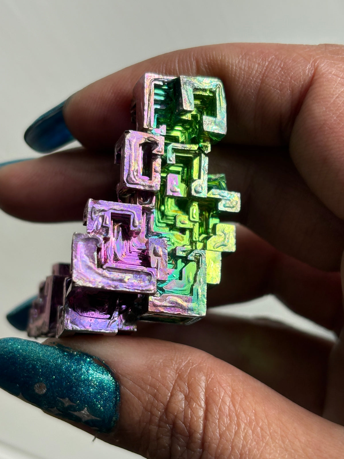 Watermelon Bismuth Specimen Crystal Metal Art - Large (Personal)