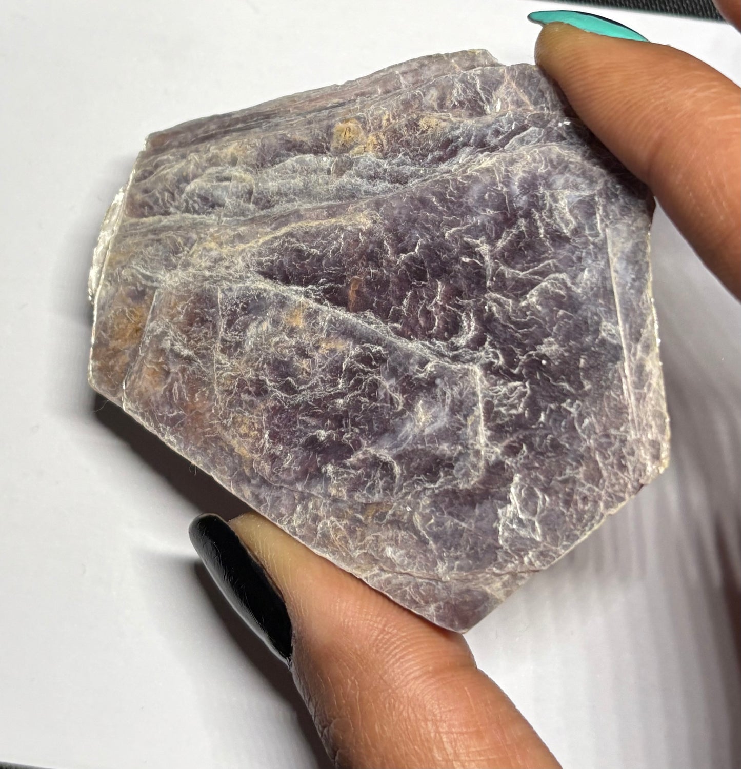 Lepidolite Slice Rough Gemstone Crystal - Large