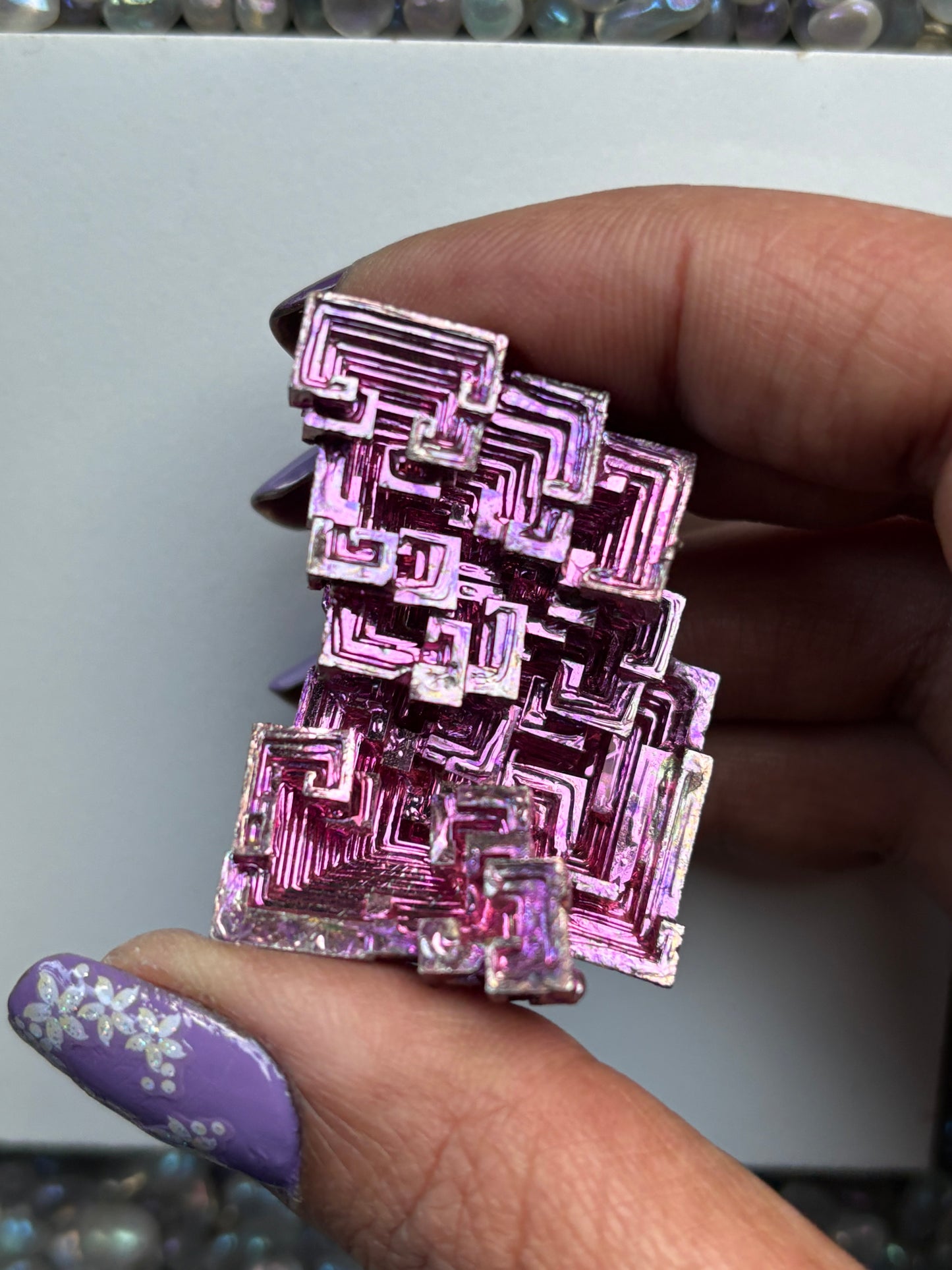 Pink Bismuth Crystal Specimen - P2