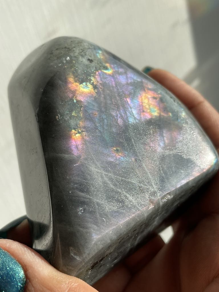 Labradorite Crystal Gemstone Cut Base Freeform (M)