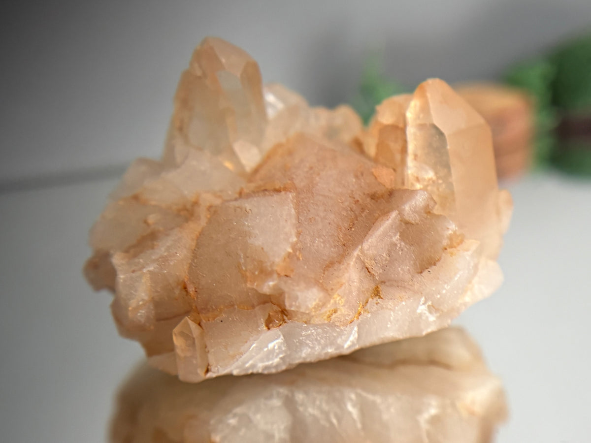 Tangerine Quartz Gemstone Crystal Specimen (2)