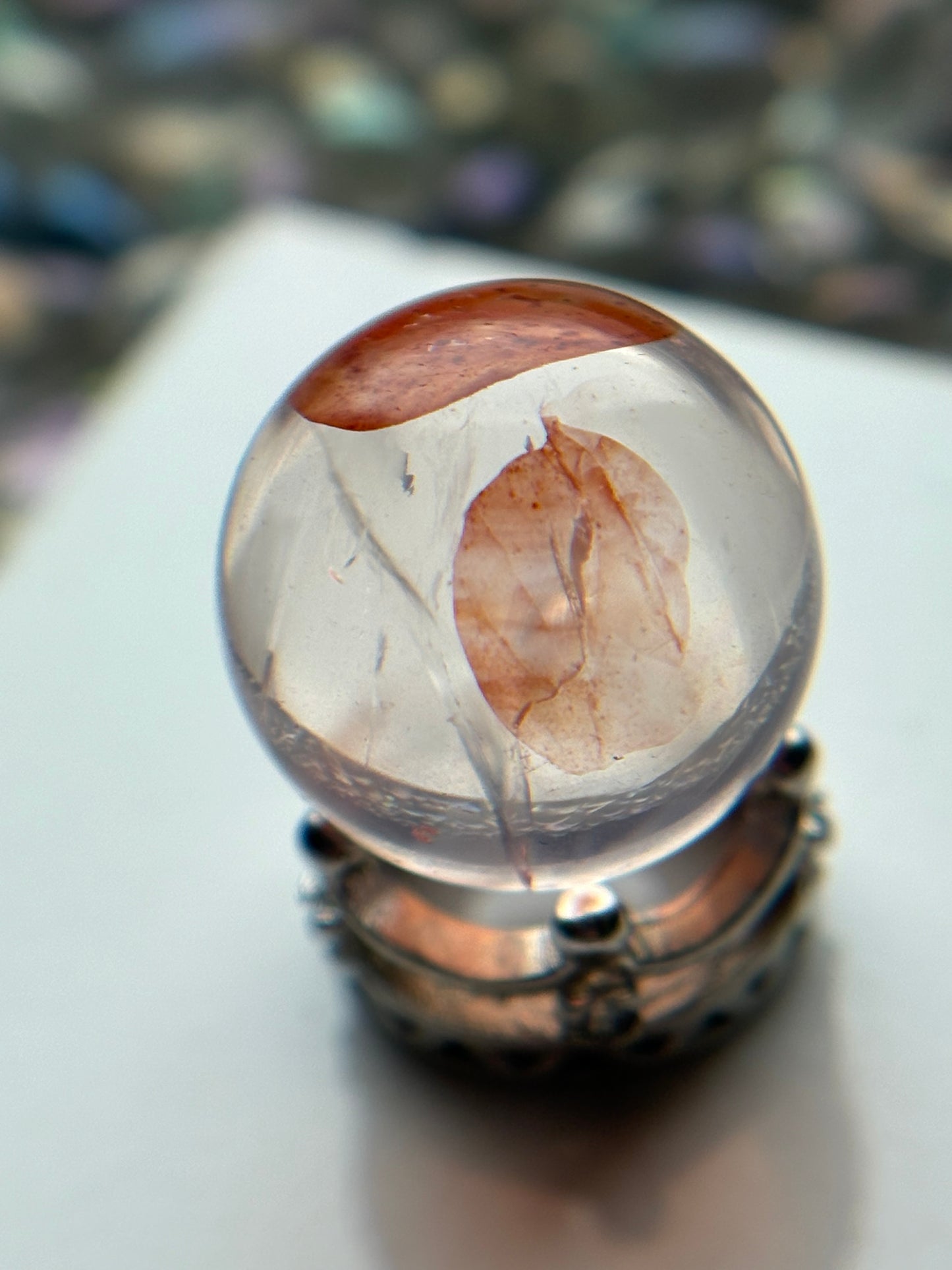 Star Fire Quartz Crystal Gemstone Sphere - Mini (1)