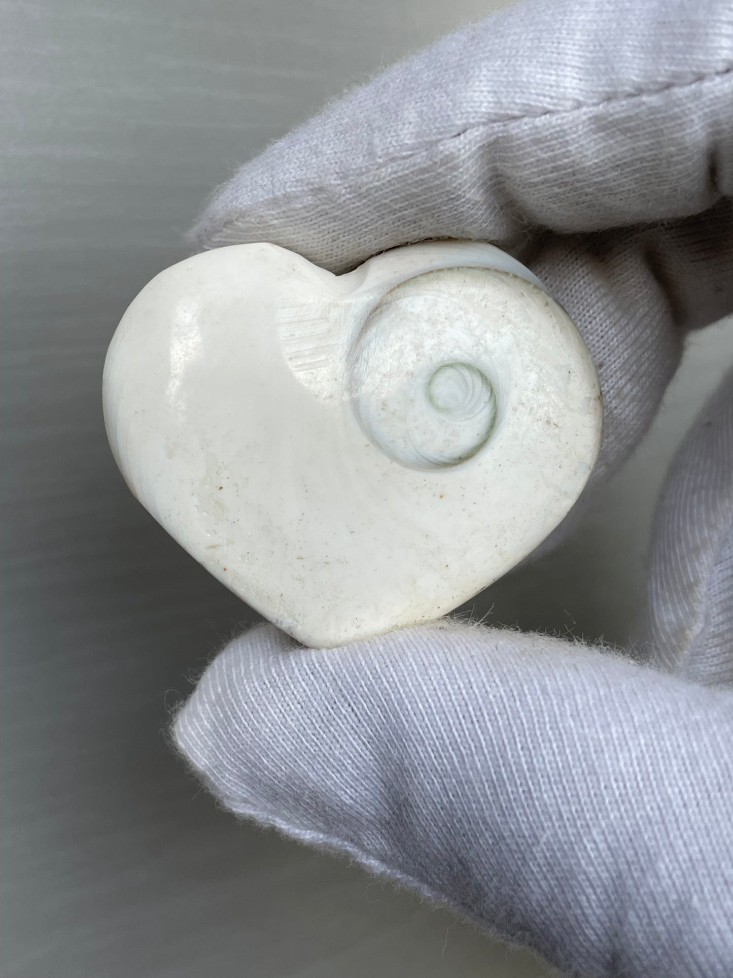 Shiva Eye Shell Crystal Gemstone Puffy Heart Carving