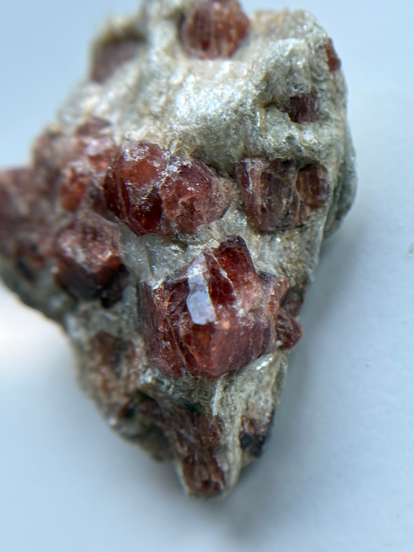 Spessertite Garnet In Schist Crystal Gemstone Rough Specimen (4)