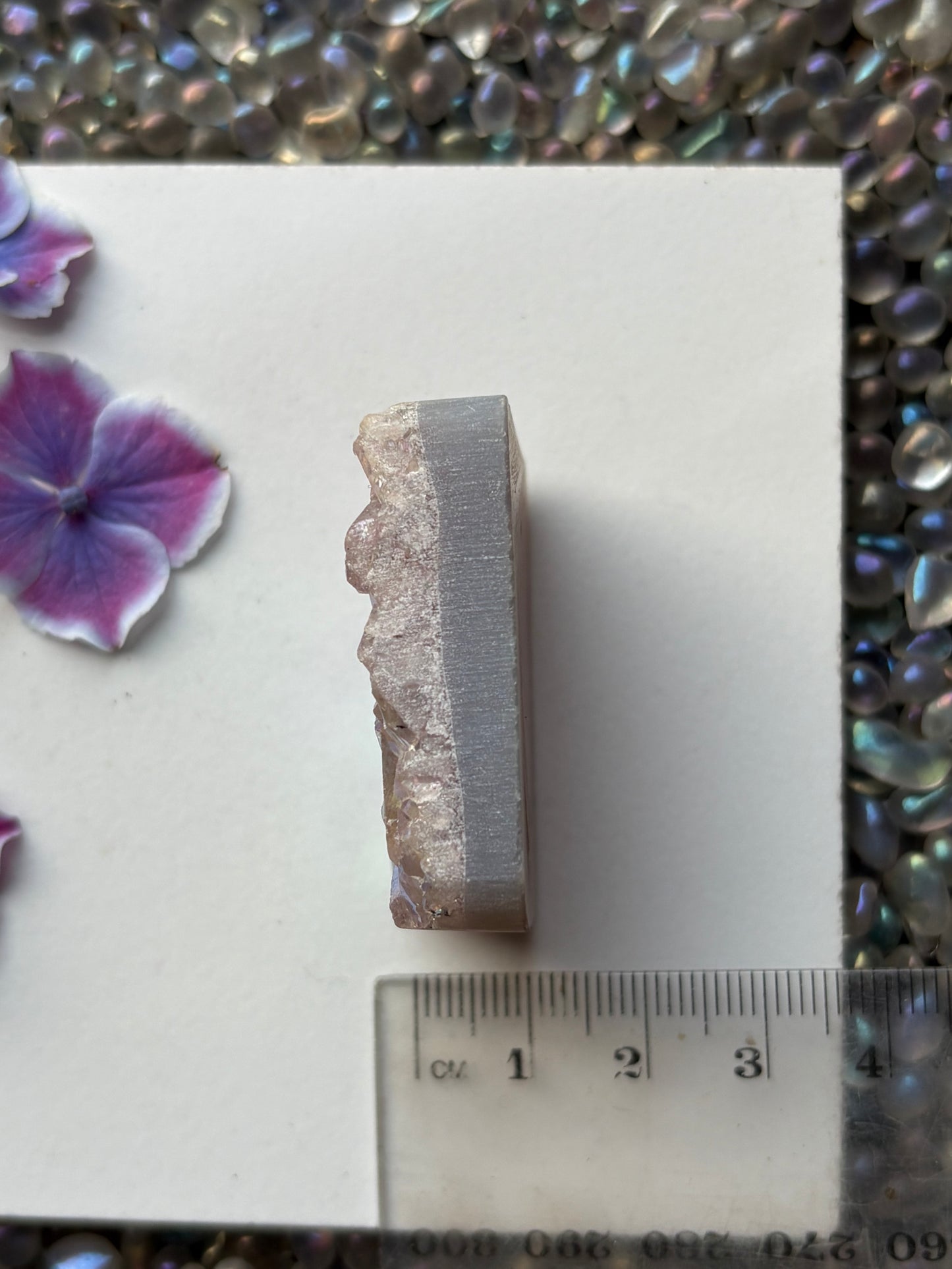 Aura Amethyst Crystal Gemstone Rectangular Cluster (3)
