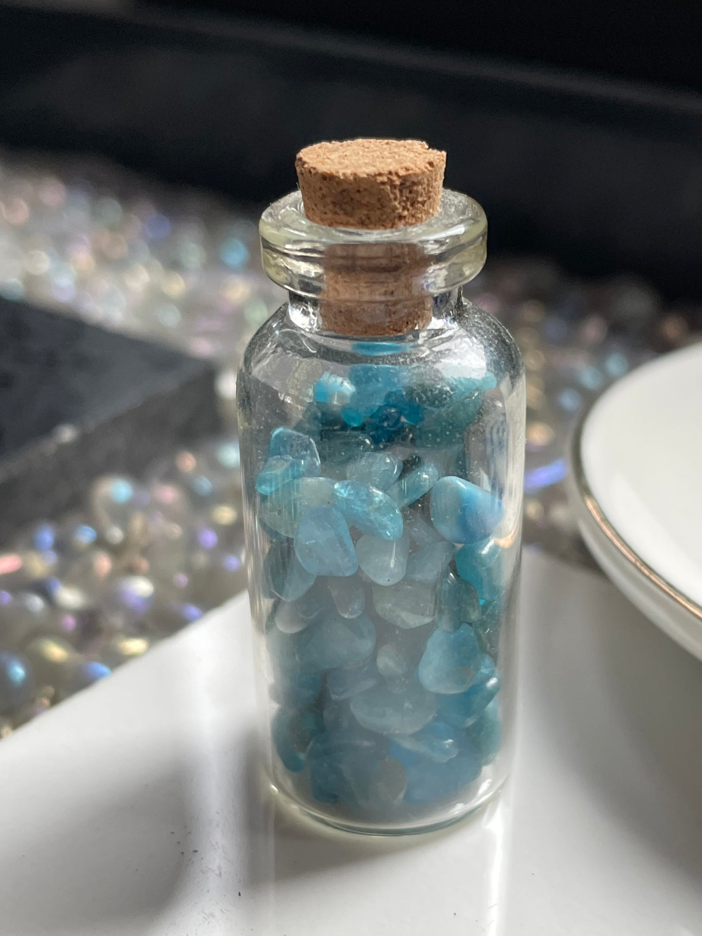 Black Tourmaline & Apatite Evil Eye Dish Protection Gift Set