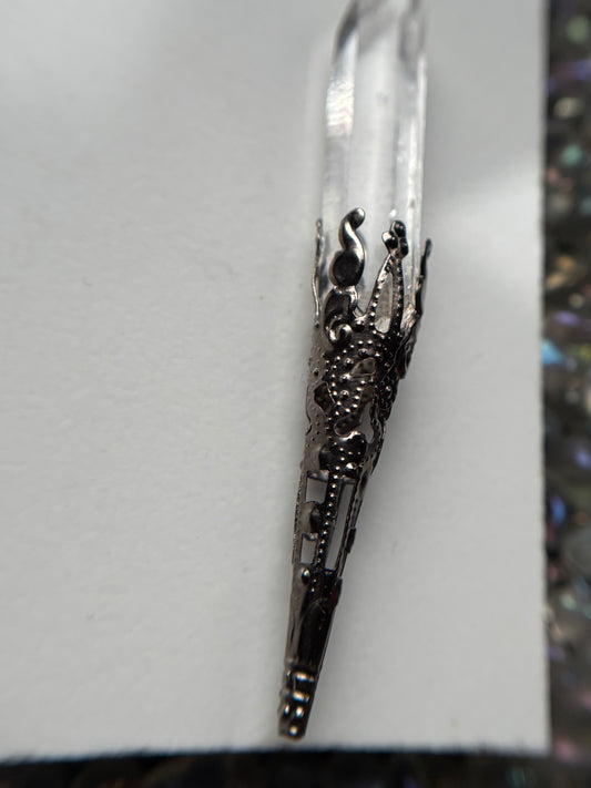 Lemurian Quartz Crystal Gemstone Gothic Mini Wand (1)