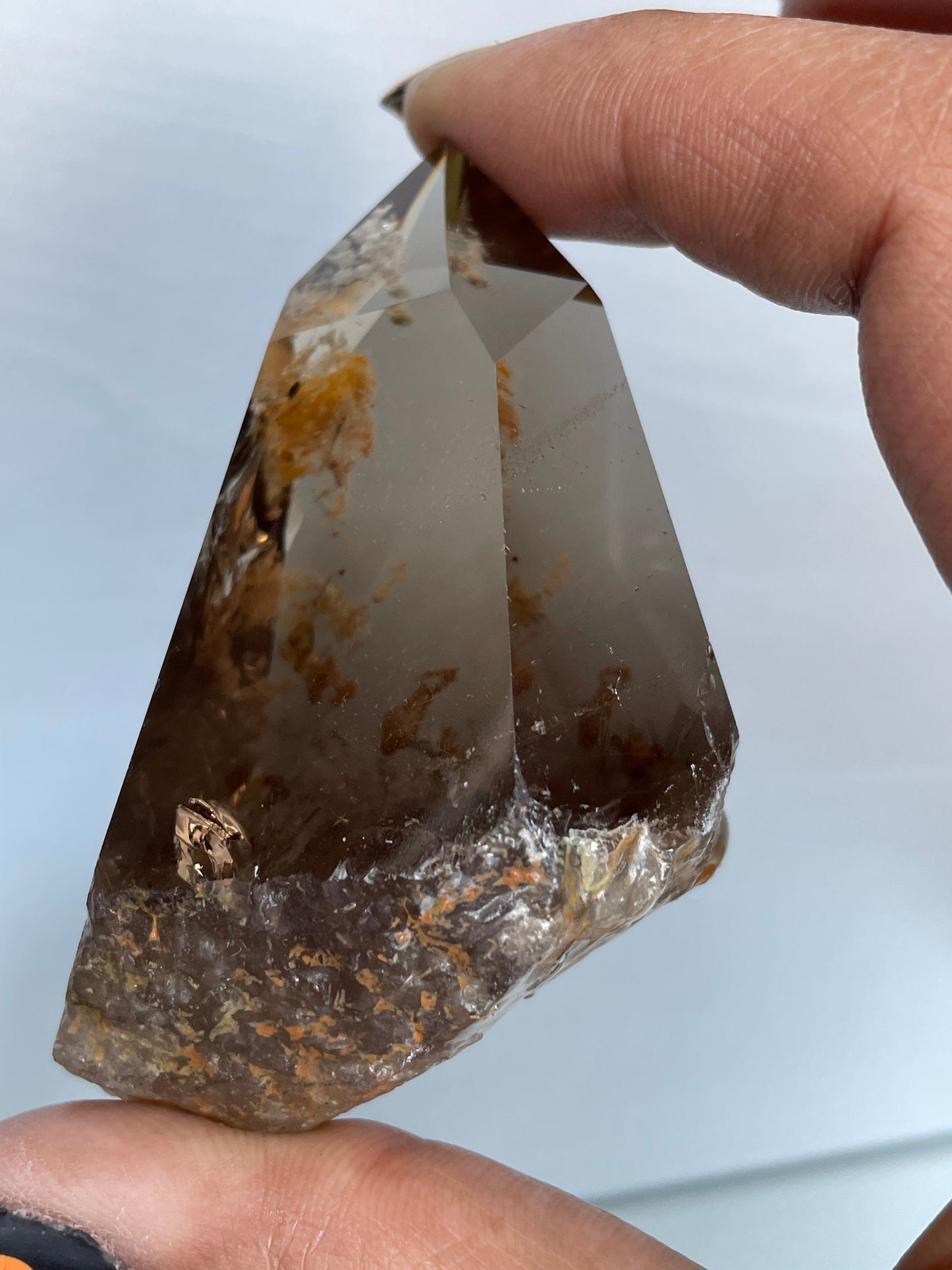 Smoky Garden Quartz Crystal Gemstone Tower Point