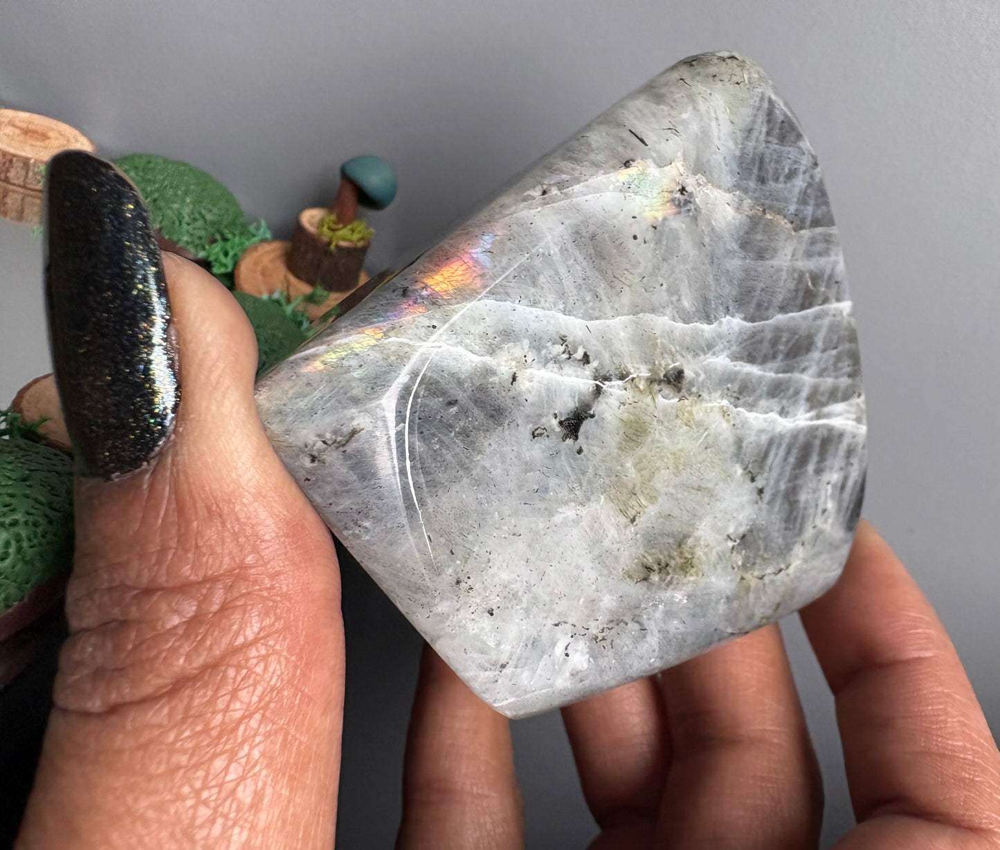 Labradorite Crystal Gemstone Cut Base Freeform (S)