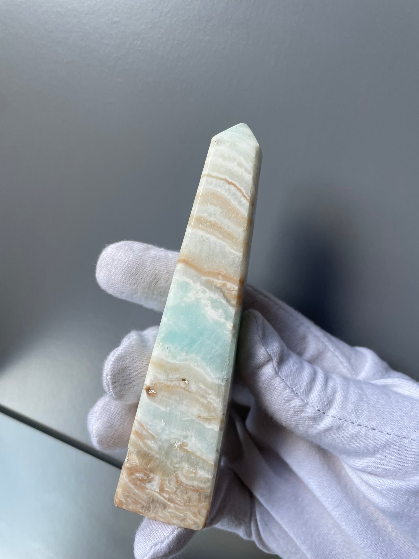 Caribbean Calcite Aragonite Crystal Gemstone Tower Point (2)